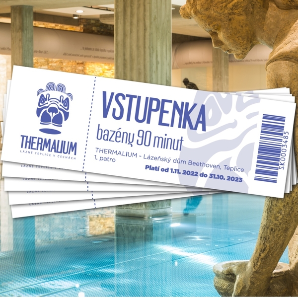 THERMALIUM bazény - balení 5 vstupenek s platností 1.11.2022 - 31.10.2023